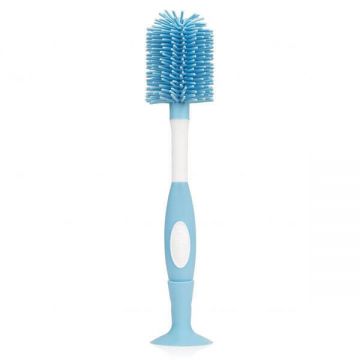 Dr Brown's, perie de curățat sticle cu peri de silicon, albastru, 1 buc