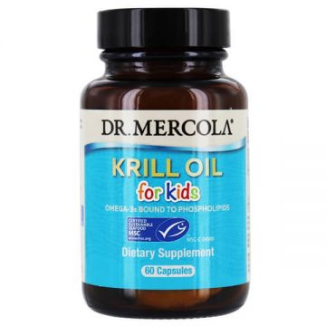 Dr Mercola Krill Oil pentru copii, 60 capsule