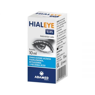 Hialeye 0,4%, picături hidratante pentru ochi, 10 ml