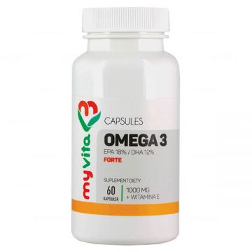 MyVita, Omega-3 forte + vitamina E, EPA/ DHA, 60 capsule