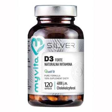 MyVita Silver Vitamina D3 4000 UI Forte, 120 capsule