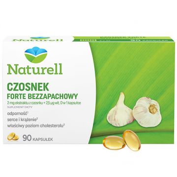 Naturell Garlic Forte Neparfumate, 90 capsule