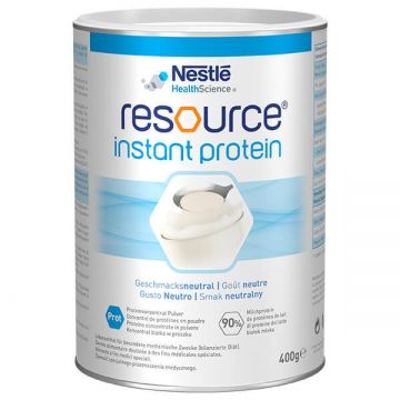 Preparat nutrițional Resource Instant Protein, aromă neutră, 400 g, Nestlé