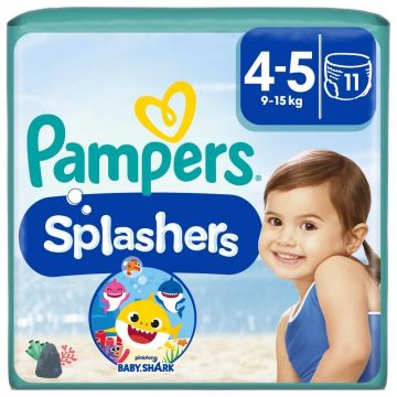 Scutece chiloțel pentru apă, Mărimea 4-5, 9-15 kg, 11 bucăți, Pampers