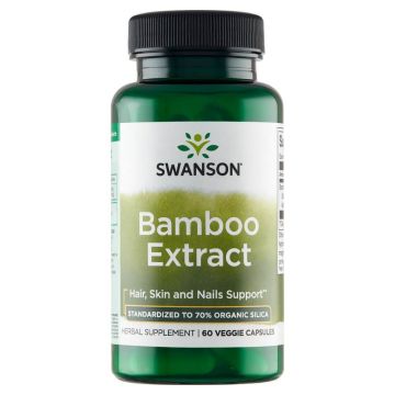 Swanson Bamboo Extract, bambus, 60 capsule vegetariene