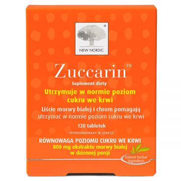 Zuccarin, mure albe, 120 comprimate