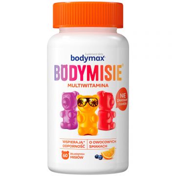 Bodymax Bodymisie, jeleuri pentru copii de la 3 ani și adulți, aromă de fructe, 60 bucăți