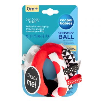 Canpol Babies, minge de contrast din pluș, jucării senzoriale, de la naștere, 1 buc
