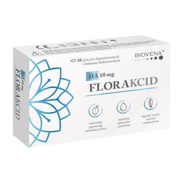 Florakcid HA 10 mg, globule vaginale, 10 unități