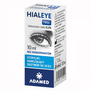 Hialeye Free 0,2%, picături hidratante pentru ochi, 10 ml