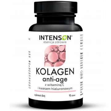 Intenson Colagen Anti-Age + Hyaluron + Vitamina C, 90 comprimate