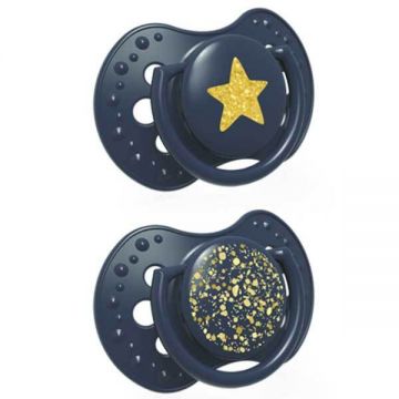 Lovi Stardust, manechin, silicon, dinamic, albastru, 6-18 luni, 2 bucăți