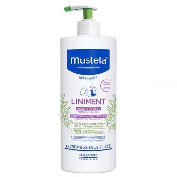 Mustela Bebe Enfant Liniment, emulsie de curățare pentru zona scutecelor, de la naștere, 750 ml