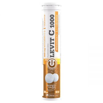 Olimp Levit C 1000, aromă de lămâie, 20 comprimate efervescente