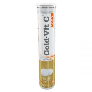 Olympus, Gold-Vit C, 1000 mg, aromă de portocale, 20 comprimate efervescente