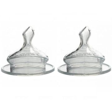 Suavinex, tetină pentru biberon, anatomică, debit rapid, de la 6 luni, 2 bucăți