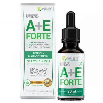 Wish Vitamina A + E Forte, picături, 30 ml