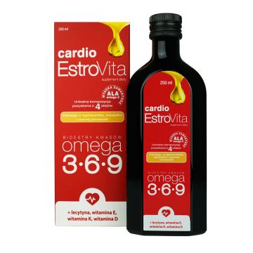 EstroVita Cardio, esteri ai acizilor Omega 3-6-9, 250 ml
