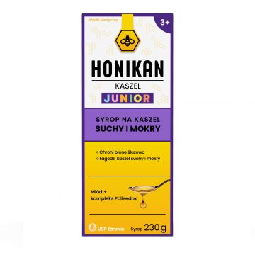 Honikan Cough Junior, sirop pentru copii de la 3 ani, 230 g