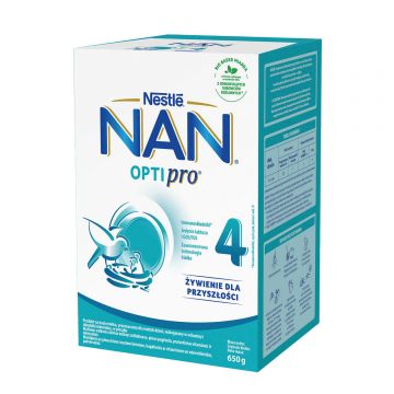 Nestle NAN Optipro 4, Formula de lapte Junior pentru copii peste 2 ani, 650 g