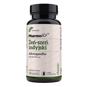 PharmoVit Ginseng indian, ashwagandha, 90 capsule