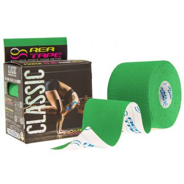 Rea Tape Classic, bandă kinesiologică, verde, 5 cm x 5 m