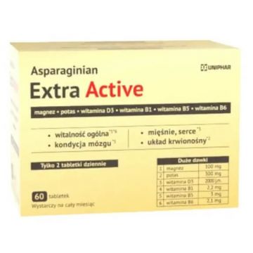 Asparaginian Extra Active, 60 comprimate