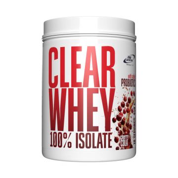 Bautura instant pe baza de izolat proteic din zer cu adaos de probiotice Clear Whey, 450 g, Cherry Cola, Pro Nutrition