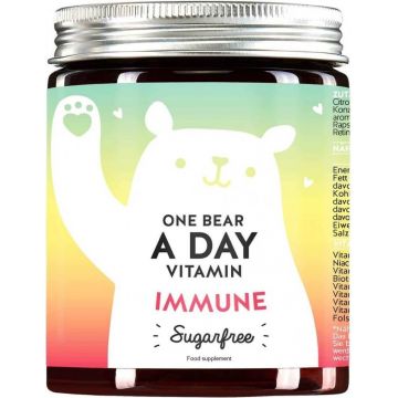 Bears With Benefits One Bear a Day vitamine pentru susținerea imunității fără zahăr 1×90 buc, supliment nutritiv pentru susținerea imunității sub formă de bomboane gumate