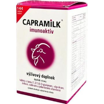 CAPRAMILK® imunoactiv 1×144 buc, supliment alimentar