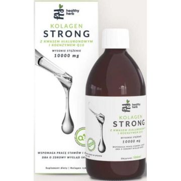 Colagen puternic cu acid hialuronic și coenzima Q10 - 500ml Healthy Herb
