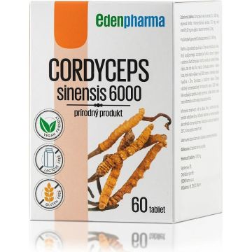 EDENPharma CORDYCEPS sinensis 6000 1×60 tbl, supliment alimentar
