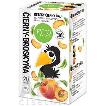 FYTO CHILDREN'S BLACK TEA BROSKINS decofeinizat 20×1,5 g, ceai negru pentru copii