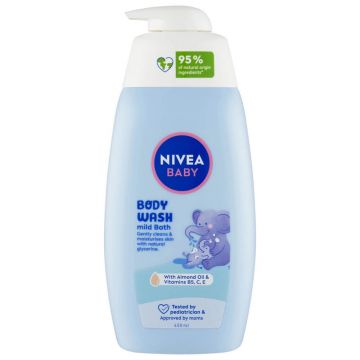 Gel de dus Mild Bath Baby, 450 ml, Nivea