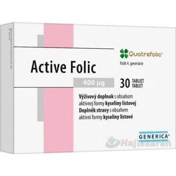 GENERICA Active Folic 1×30 tbl, supliment alimentar