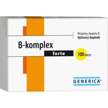 GENERICA B-complex forte 1×100 tbl, supliment alimentar