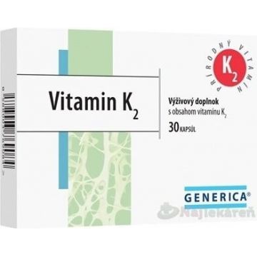 GENERICA Vitamina K2 1×30 cps, supliment alimentar