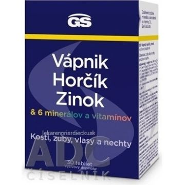 GS Calciu, magneziu, zinc, 30 tbl 1×30 tbl, supliment nutritiv