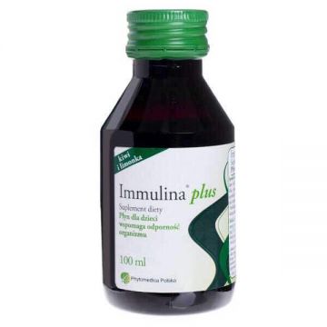 Immulina Plus, sirop pentru copii, aromă de kiwi și lime, 100 ml