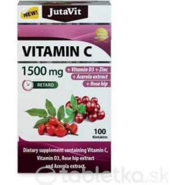 JutaVit Vitamina C 1500 mg 1×100 tbl, supliment alimentar