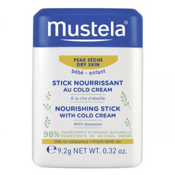 Mustela Bebe Enfant, stick de protecție cu Cold Cream, de la naștere, 9.2 g