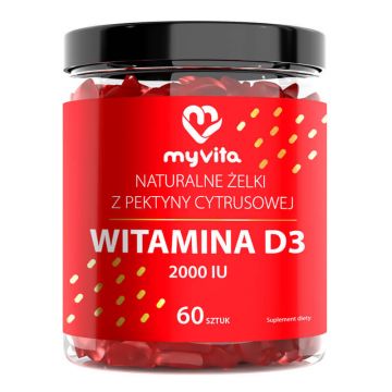 MyVita Vitamina D3 2000 UI, jeleuri, 60 bucăți