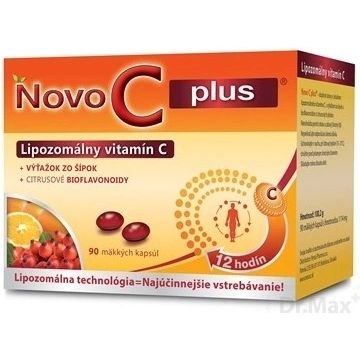 NOVO C PLUS Vitamina C lipozomală 1×90 cps, vitamina c