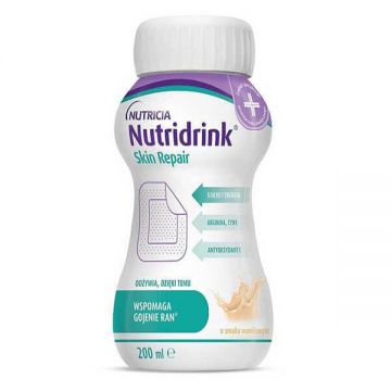 Nutridrink Skin Repair, aromă de vanilie, 4 x 200 ml