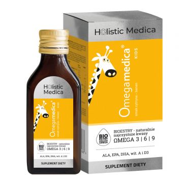 Omegamedica Kids, lichid, aromă de lămâie-banană, 100 ml