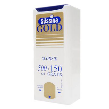 Sussina Gold, îndulcitor, 500 comprimate + 150 gratuite