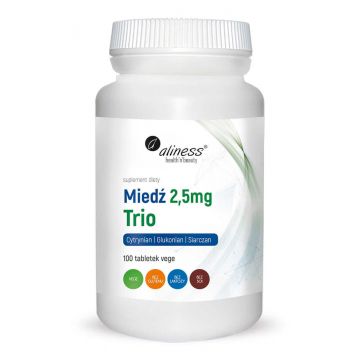 Trio de cupru 2,5 mg, 100 comprimate, Aliness