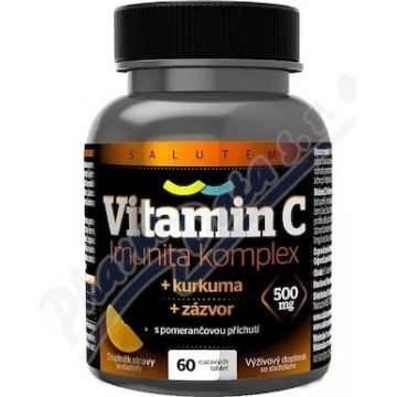 Vitamina C 500 mg Complex imunitar SALUTEM 1×60 tbl, comprimate de aspirație