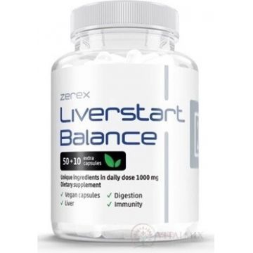 Zerex Liverstart Balance 1×60 cps, supliment alimentar