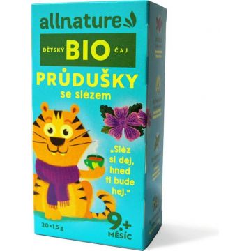 Allnature BIO Ceai pentru copii Sinusuri cu lacrimi 20×1,5 g, ceai pentru copii